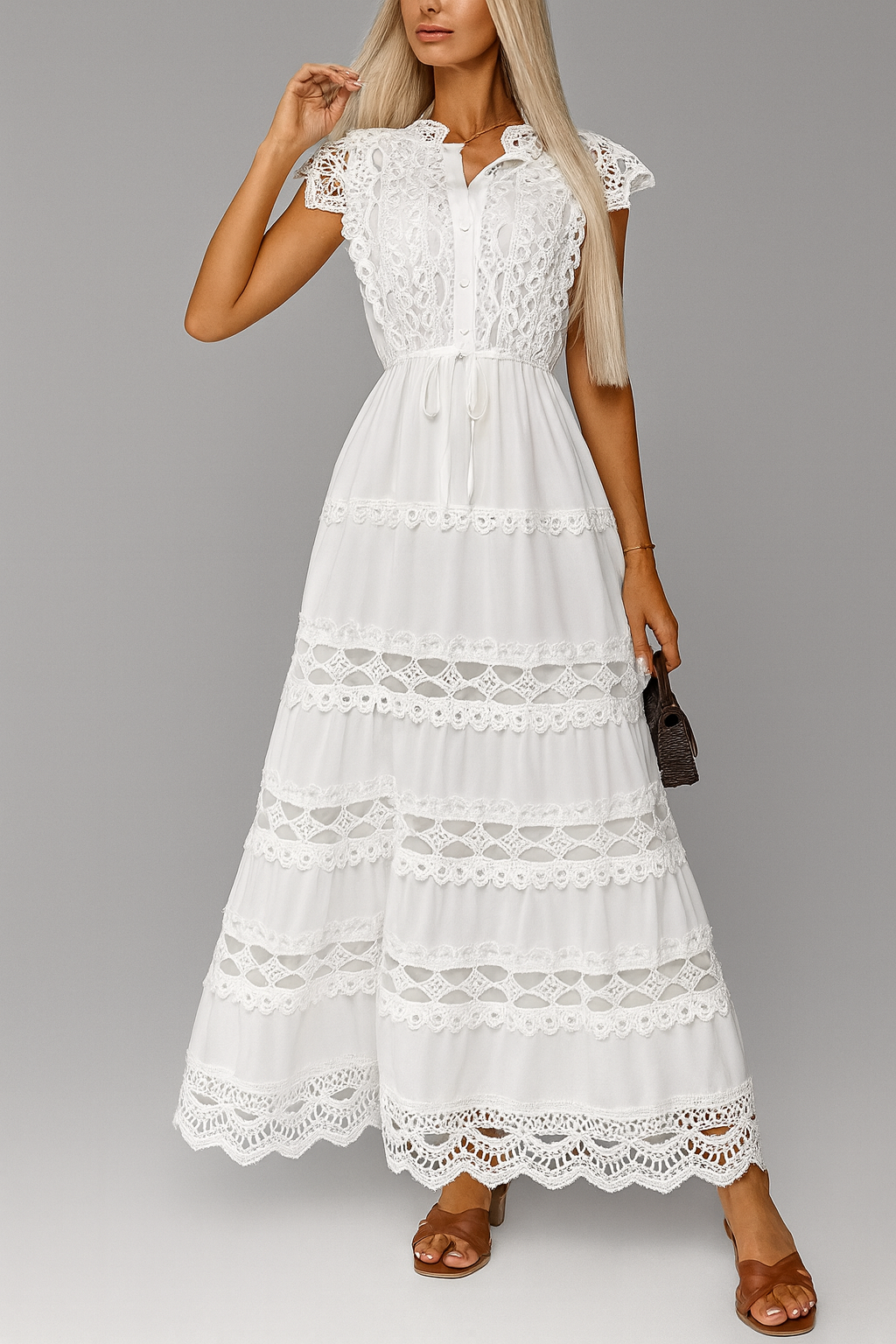 Vestido Feminino de Renda Lara