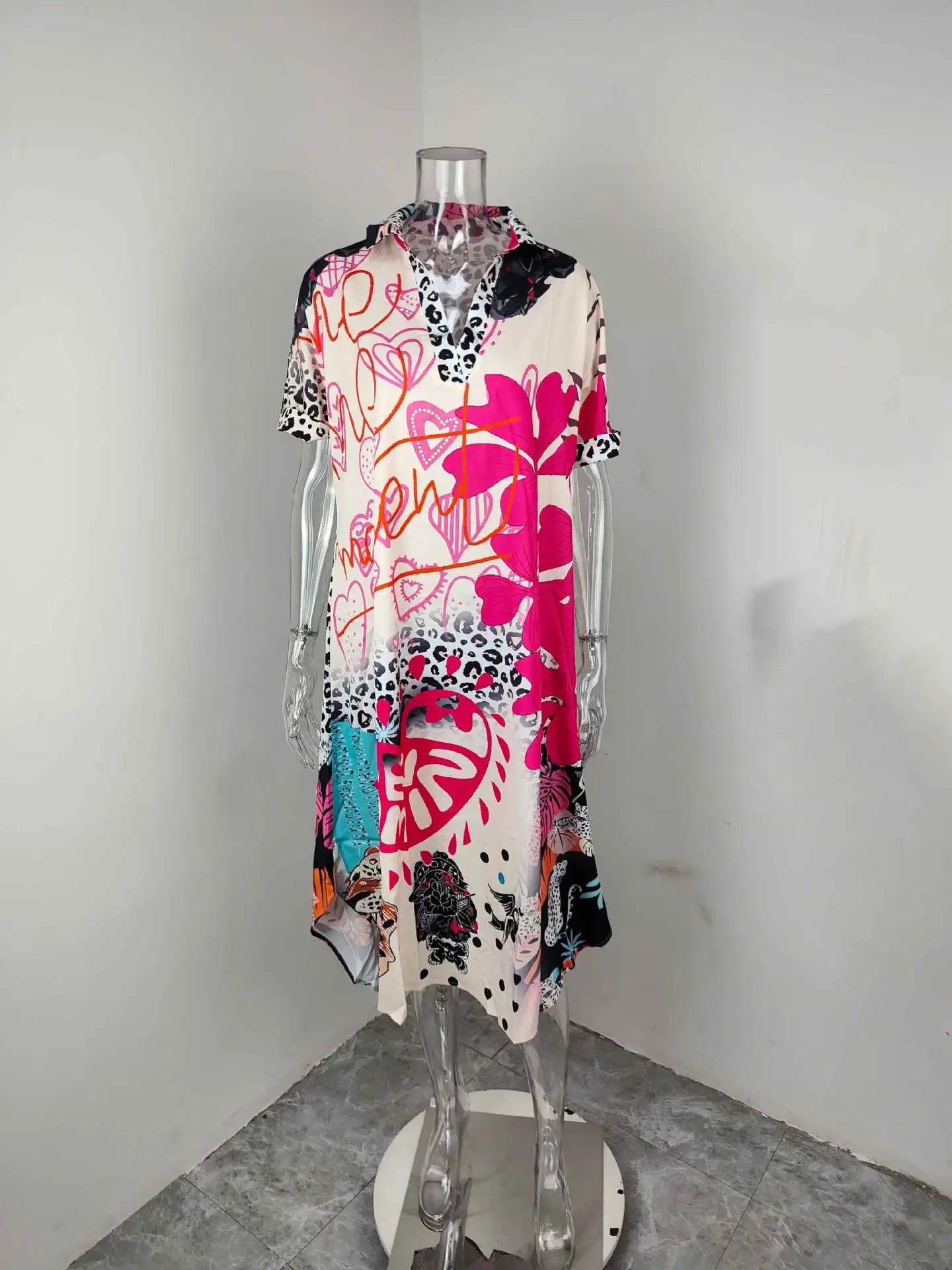 Vestido Lucy - Decote em V - Leve e Soltinho