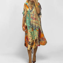 Vestido Lucy - Decote em V - Leve e Soltinho