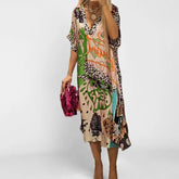 Vestido Lucy - Decote em V - Leve e Soltinho