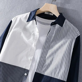 Camisa Masculina Listrada Manga Longa